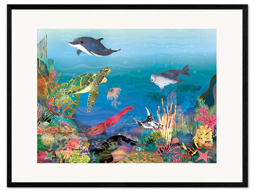 Impresión de arte enmarcada Ocean