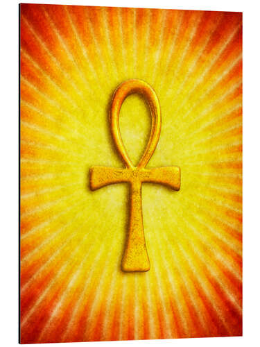 Aluminiumsbilde Golden Ankh