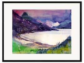 Impression artistique encadrée UK. Lake District Cumbria, Eskdale