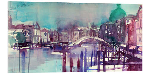 Foam board print Venice, Grand Canal, San Simeone Piccolo