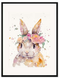 Gerahmter Kunstdruck Kleiner Hase