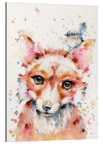 Aluminium print Little Fox