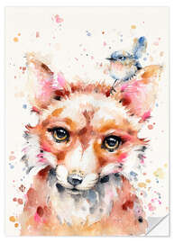 Sticker mural Petit renard