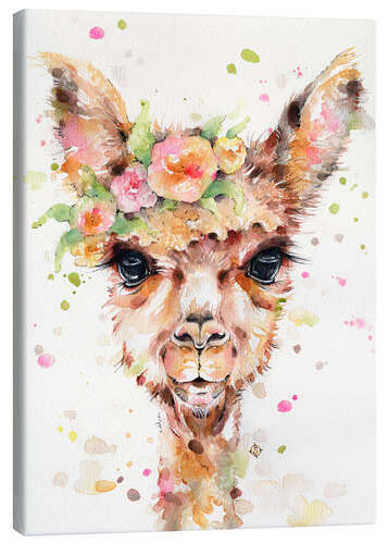 Canvas-taulu Little llama