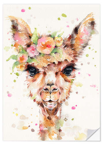 Wall sticker Little llama