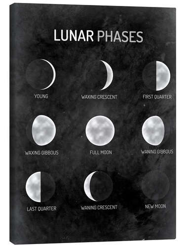 Obraz na płótnie Moon phases - English