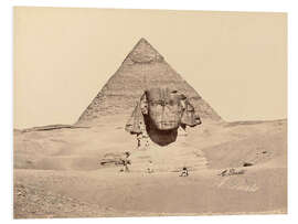 Foam board print Chephren pyramid and sphinx