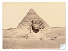 Wall sticker Chephren pyramid and sphinx