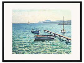 Gerahmter Kunstdruck Brise auf der Veranda