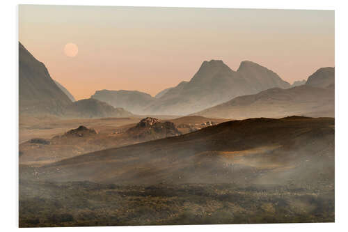 Foam board print Isle of Skye morning panorama