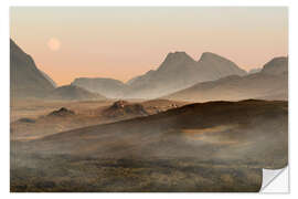 Selvklebende plakat Isle of Skye morning panorama