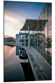 Magnettafel Sonnenaufgang Regierungsviertel Berlin