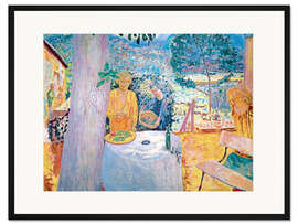 Gerahmter Kunstdruck Die Terrasse in Vernonnet