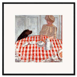 Gerahmter Kunstdruck Das Abendessen des Hundes, 1910