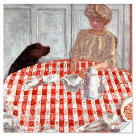 Wandsticker Das Abendessen des Hundes, 1910