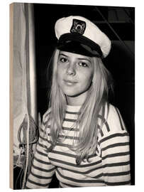 Wood print France Gall