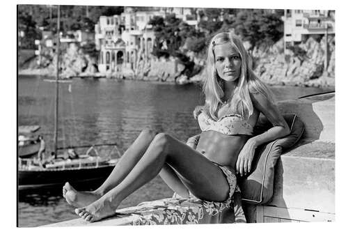 Alubild France Gall während der Ferien an der Riviera