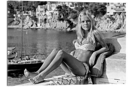 Quadro em plexi-alumínio France Gall during Holidays on The Riviera