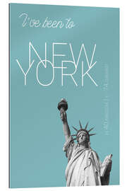 Gallery print Popart New York Statue of Liberty I have been to Color: Light blue