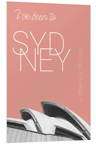 PVC print Popart Sydney Opera I have been to color: blooming dahlia