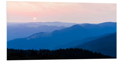 Quadro em PVC Sunrise at Schauinsland in the Black Forest