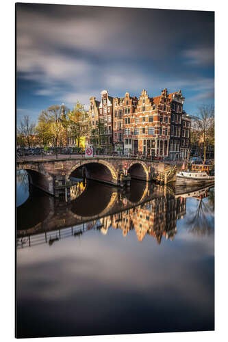 Quadro em alumínio Amsterdam during morning light