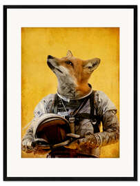 Gerahmter Kunstdruck Space fox