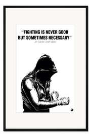 Gerahmter Kunstdruck Motivierende Zitate Kickboxen