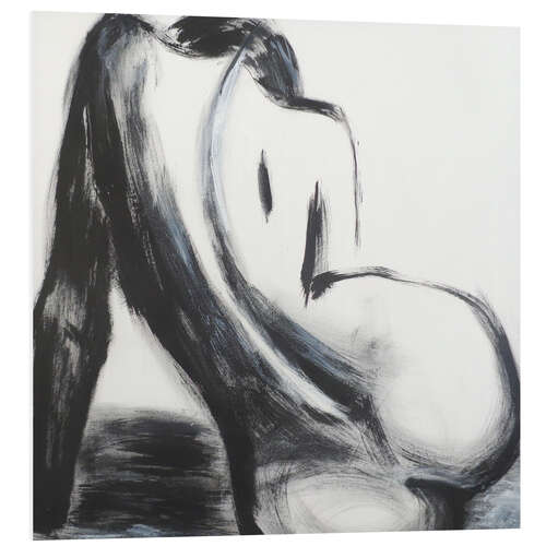 Foam board print Curves X - Female Nude