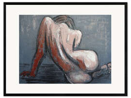 Impressão artística com moldura Curves V - Female Nude