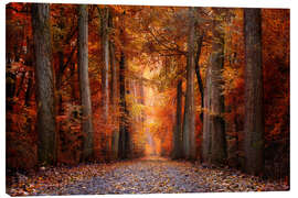 Canvas print Red Forest