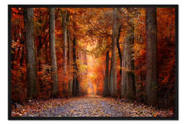 Gerahmter Kunstdruck Red Forest