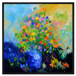 Gerahmter Kunstdruck Buntes Stillleben