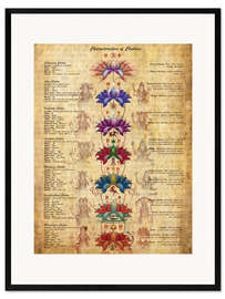 Framed art print Meaning of the Chakras