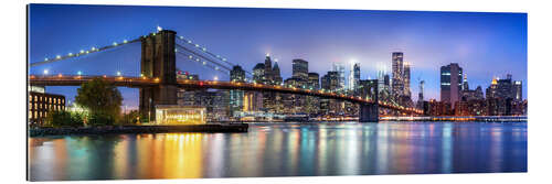 Stampa su plexi-alluminio Brooklyn Bridge panorama in New York City, USA