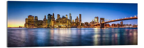 Gallery Print New York City Skyline Panorama bei Nacht