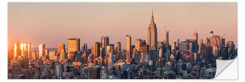 Selvklæbende plakat Manhattan skyline in New York City, USA