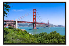 Gerahmter Kunstdruck Golden Gate Bridge in San Francisco, Kalifornien, USA