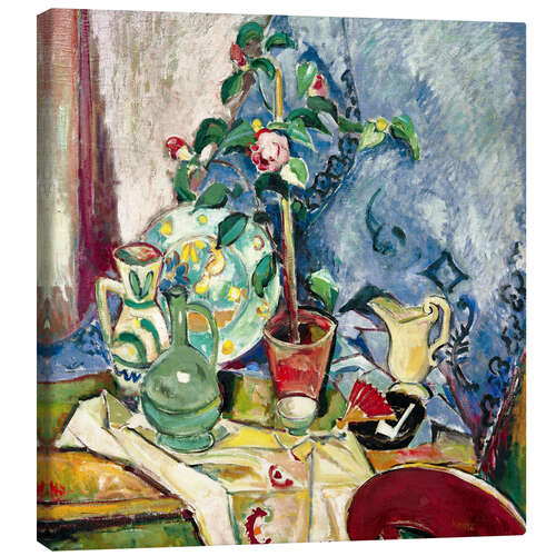Canvas-taulu Still life with camelia