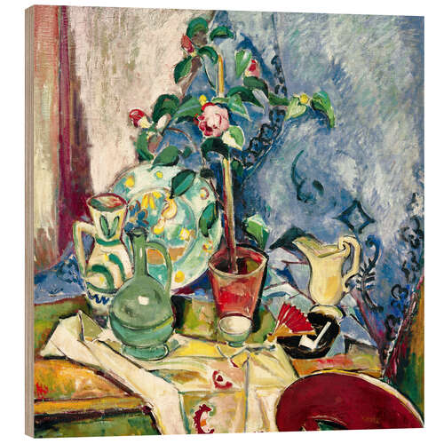 Puutaulu Still life with camelia