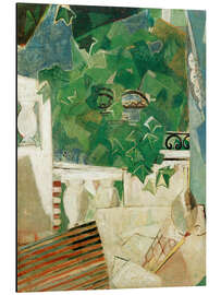 Magnettafel Landschaft mit weißer Terrasse