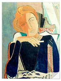 Naklejka na ścianę Inge II, in dark blue with cigarette