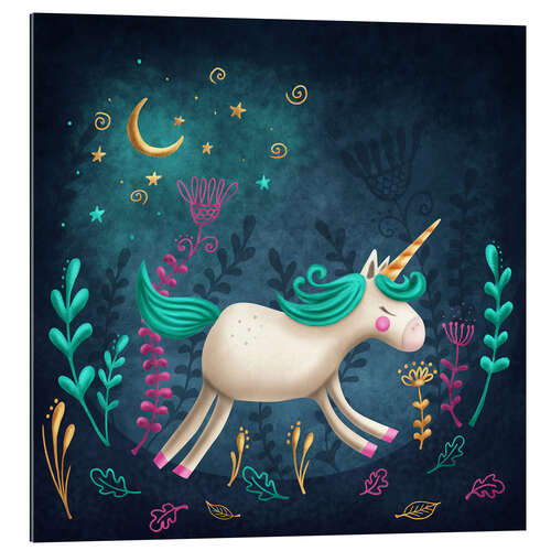 Galleriprint Unicorn in a magical forest I