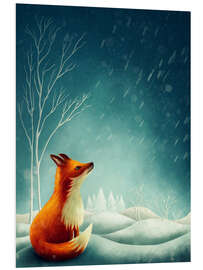 Tableau en PVC Renard en hiver