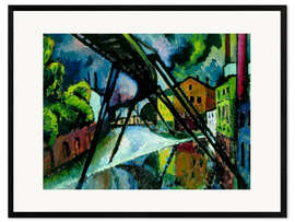 Gerahmter Kunstdruck Schwebebahn
