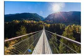 Tableau en aluminium Goms Bridge in Canton of Valais