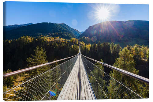 Leinwandbild Goms Bridge im Wallis