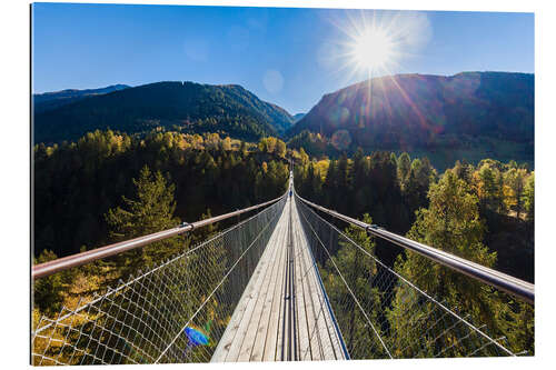 Tableau en plexi-alu Goms Bridge in Canton of Valais