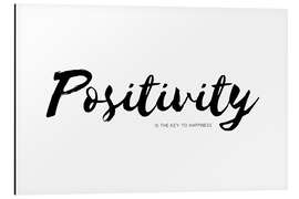Magnettafel Positivity is the key to happiness (Englisch)