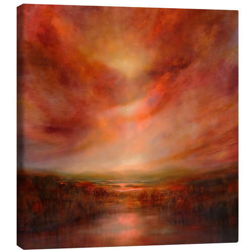 Canvas print evening glow